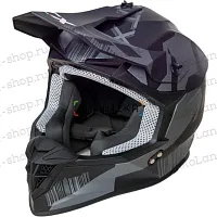Шлем мото кроссовый GTX 633 №7 (XL) BLACK/GREY