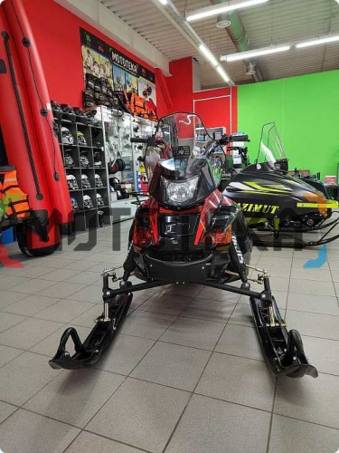 Снегоход IRBIS (Ирбис) SF 200 L Long чёрный/красный с ПСМ фото 13