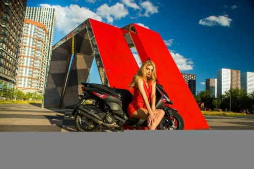 Скутер SYM (Сим) CROX 125 чёрный с ПТС фото 11